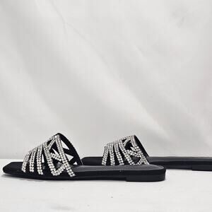 INC International Concepts Embellished Flat Sandals Size 6.5 NWT